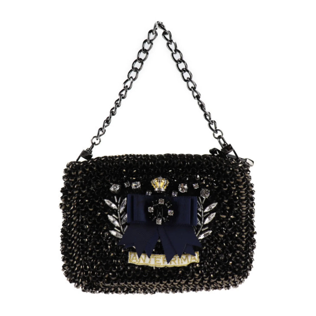 PVC Black Clutch Pre-Owned Anteprima Handbag (Good) Wire Bag Shoulder Bijou Series ANTEPRIMA 3WAY Second