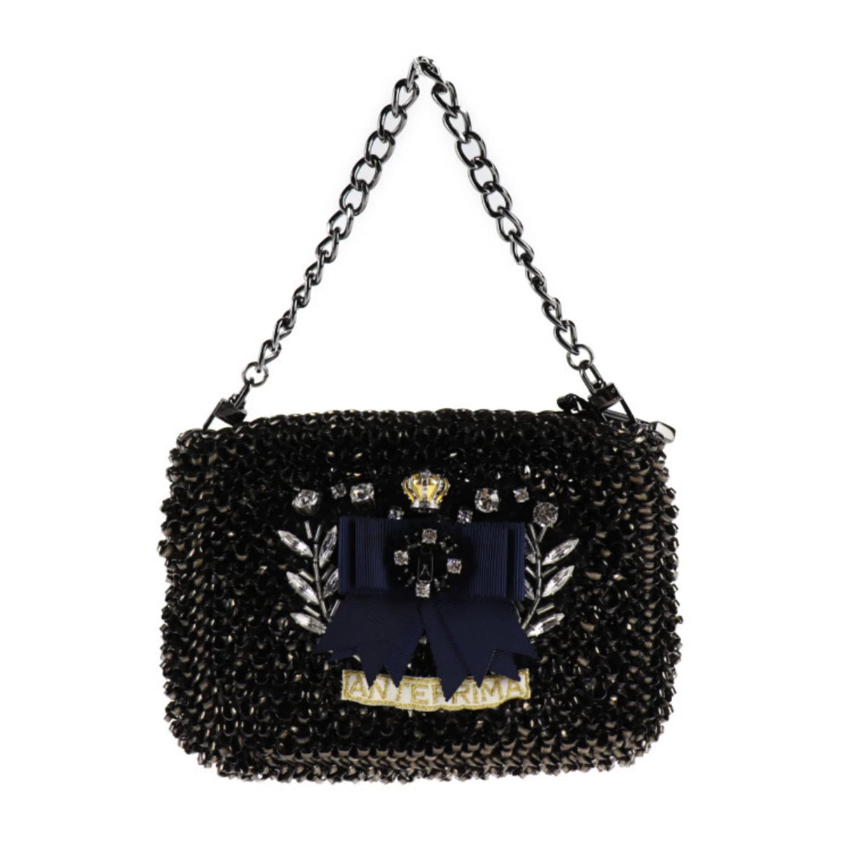 PVC Black Clutch Pre-Owned Anteprima Handbag (Good) Wire Bag Shoulder Bijou Series ANTEPRIMA 3WAY Second