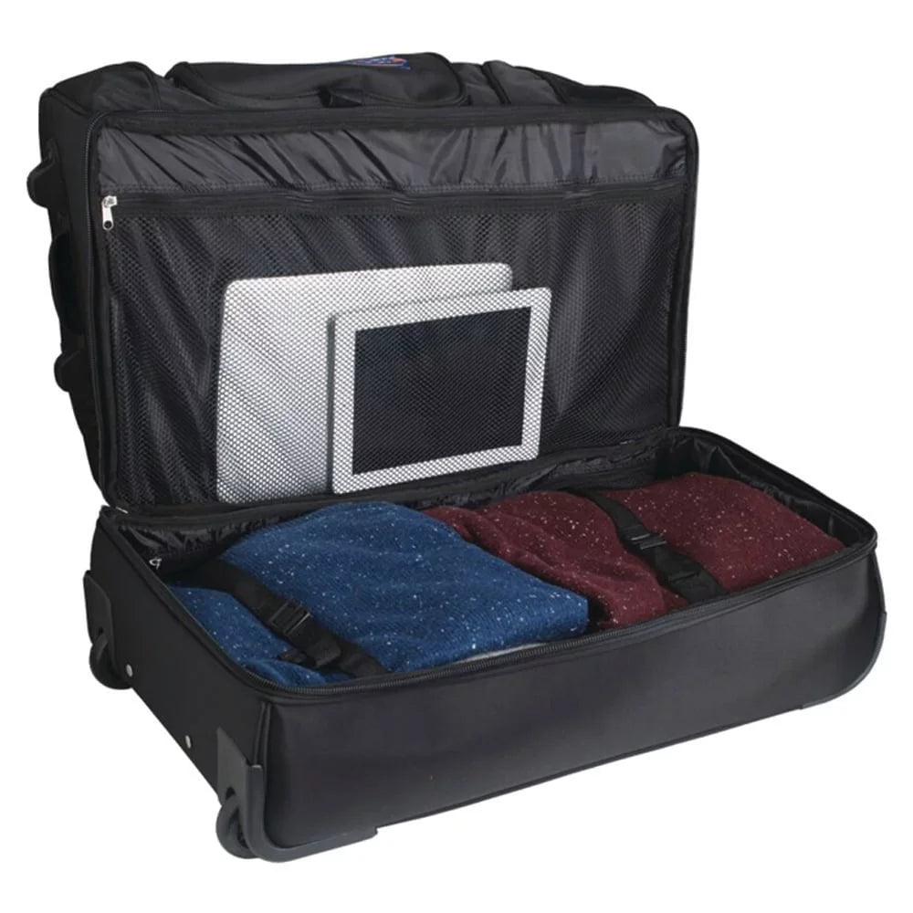 Orioles Rolling MOJO Duffel Bag Bottom 27'' Baltimore Black Drop 2-Wheel