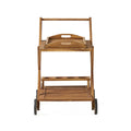 GDF Studio Indoor/exterior Acacia Tiered Bar Natural Kenilworth Wood Cart, 2