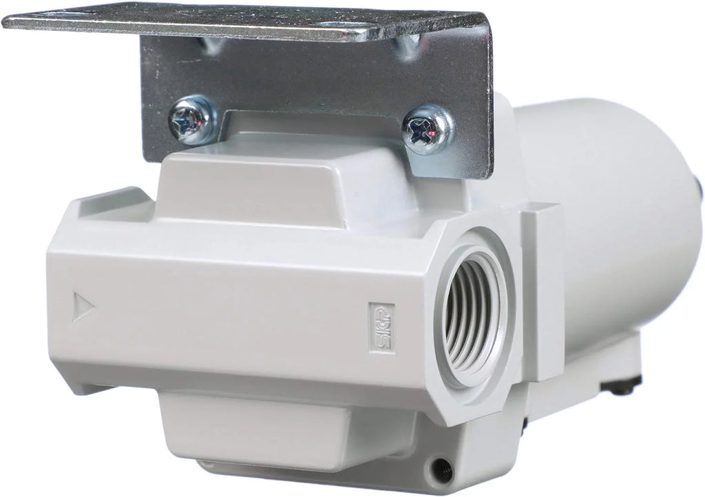 compressed metal auto bowl, bracket drain, coalescing 0.1 npt - filter, 1/2" micron, air