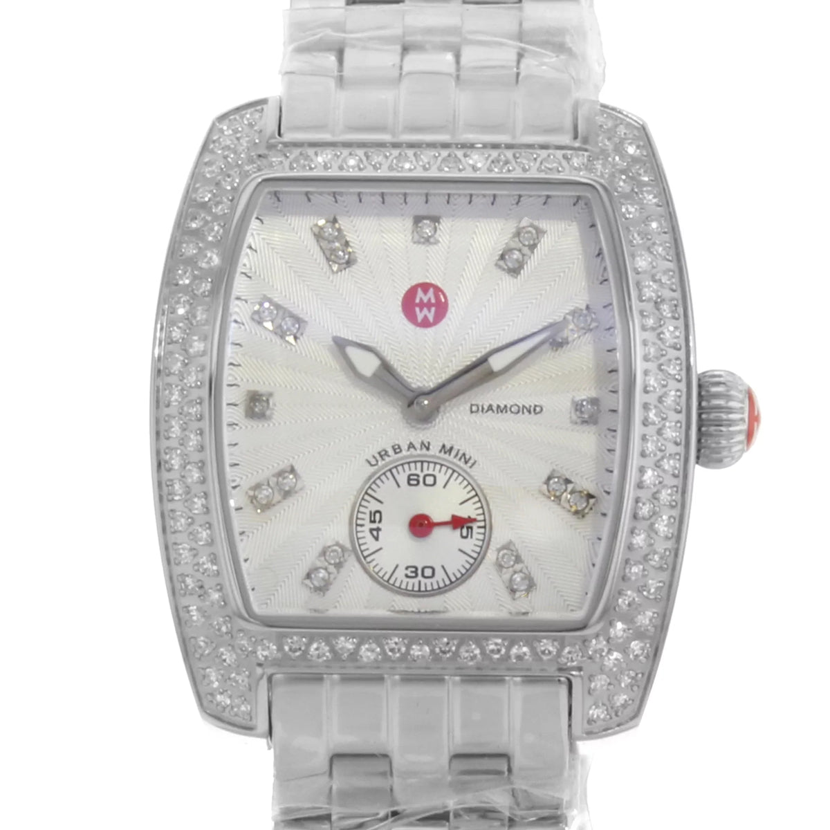 Mini Michele Diamond Ladies Watch Silver Dial Urban MWW02A000508