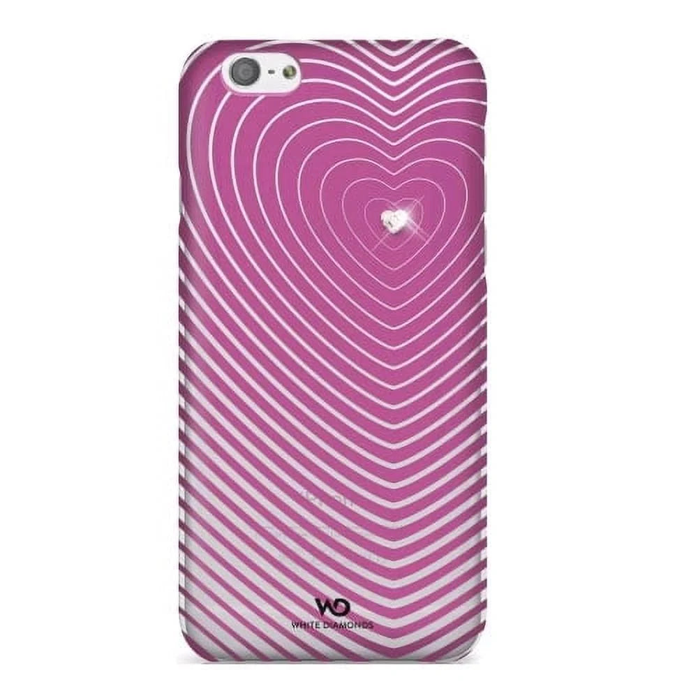 '- Pack Pink Heartbeat 5 iPhone for -White Diamonds 6/6s Case