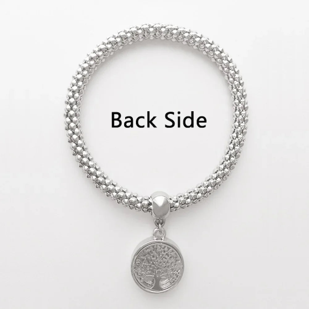 Sliver Cherry Chocolate Jewelry Biscuits Ice Pendant Bangle Cup Adjustable Chain Bracelet