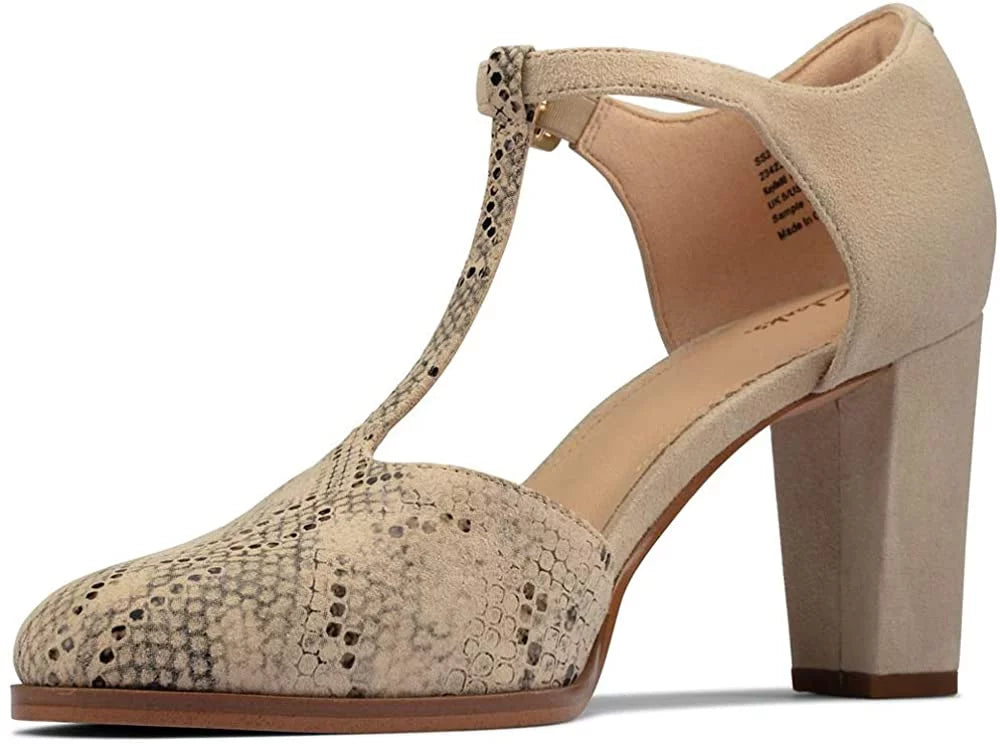 Women Adult Taupe Snake 6.5 Women 26156390 CLARKS Combi