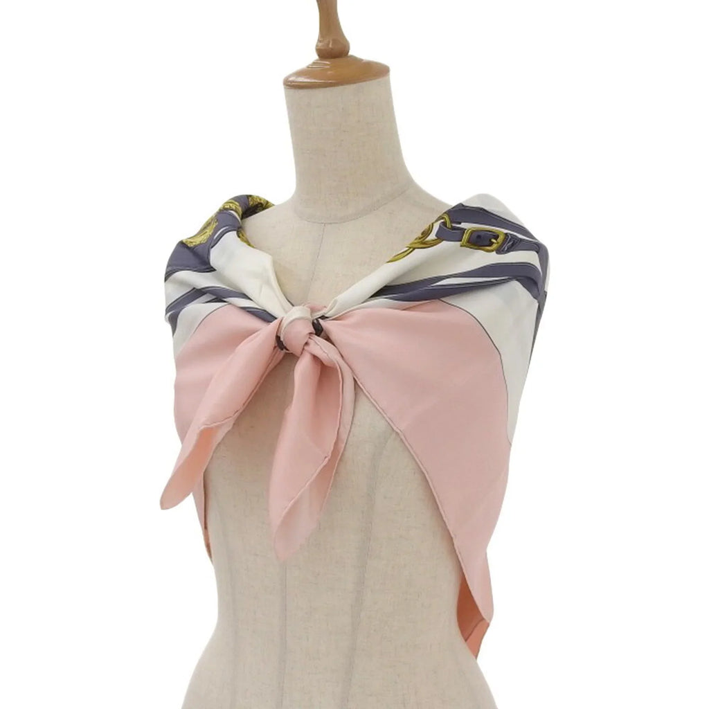 Hermes Pre-Owned GALA pink (Like muffler de BRIDES HERMES Carre silk scarf multicolor New) 90