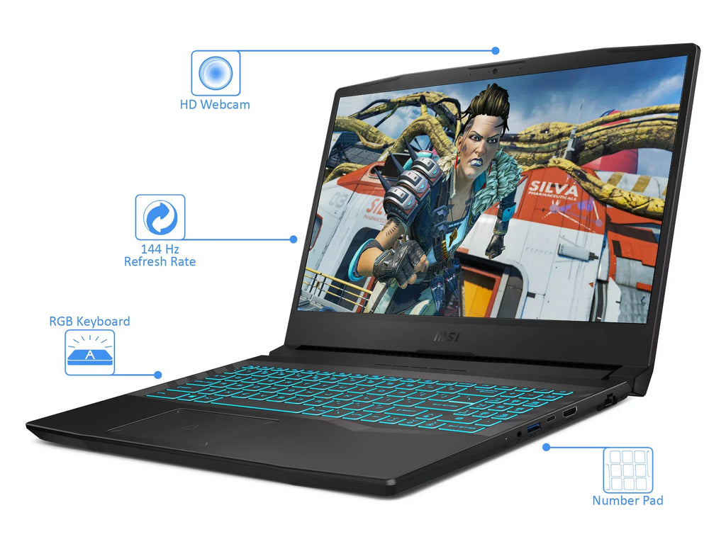 Gaming Laptop, NVIDIA Upto 144Hz HDMI, Ti, RTX Windows 16GB 4.6GHz, Home Wi-Fi, GeForce RAM, 1TB Crosshair 3050 Bluetooth, NVMe MSI 15 FHD 10 i7-11800H SSD, Core Display, 15.6"