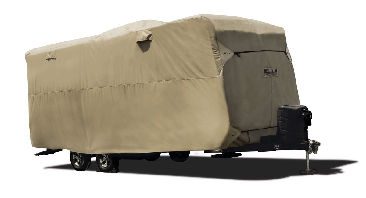 ADCO Fits 18', Trailer 15'1" Covercraft Travel 74839 Lot by for RV, Cover Storage Tan -