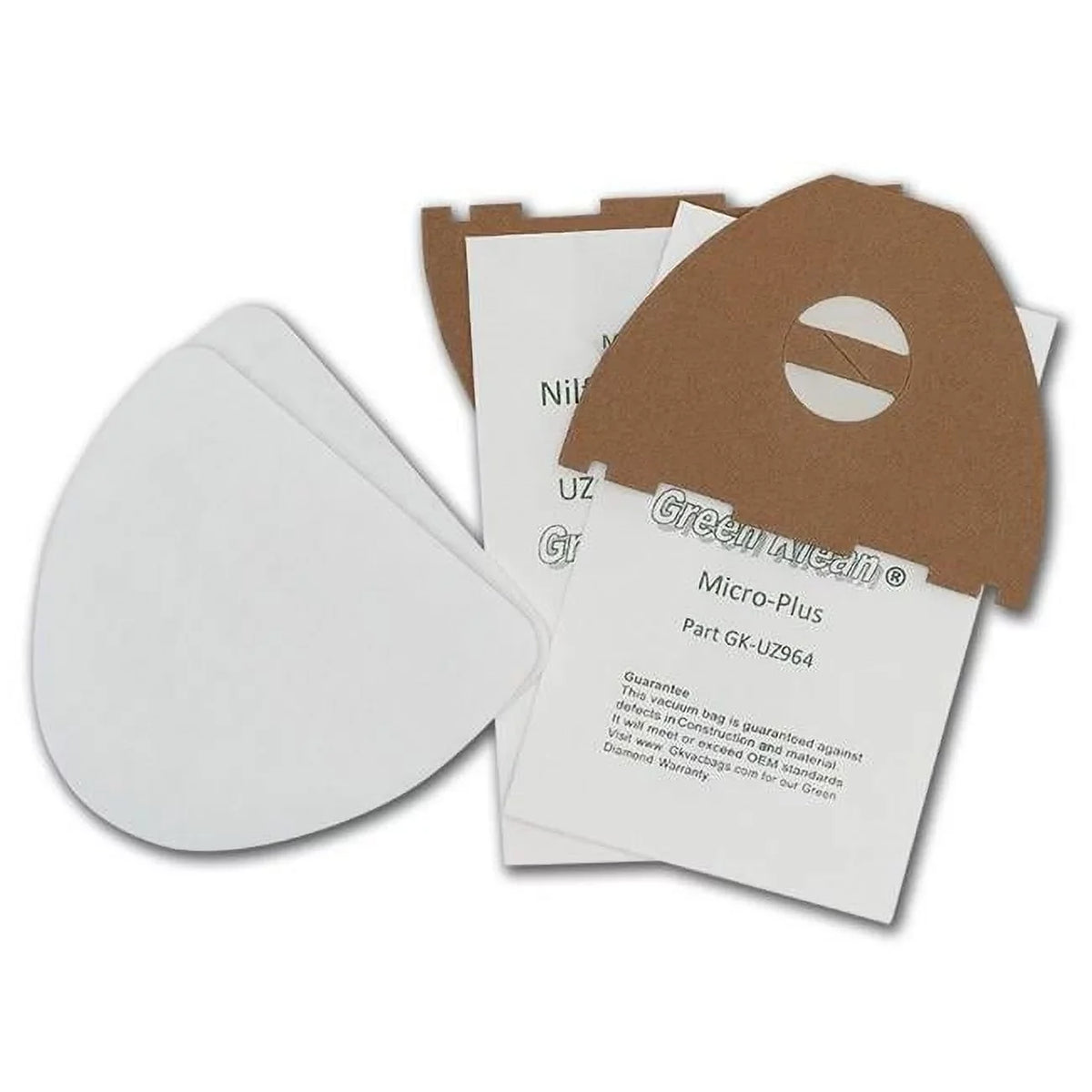 Bags of Vacuum Case Replacement Green 10 - - Nilfisk UZ964 Vac 20 Case Advance Klean per Hip