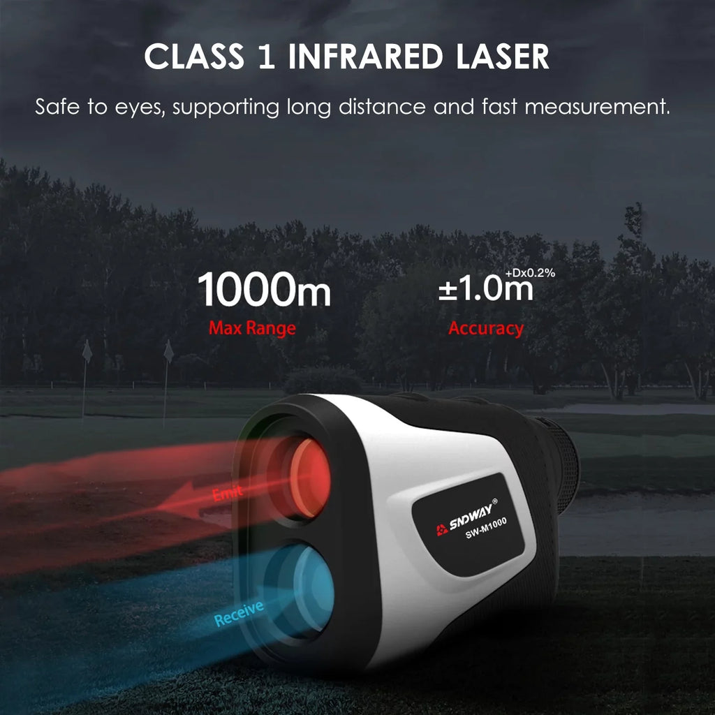 Meter Trajectory With Function Pole Lock exterior Ruler 6X Flag Magnification Handheld 3~1000M Distance Rangefinder Compensation High Dcenta Telescope Digital