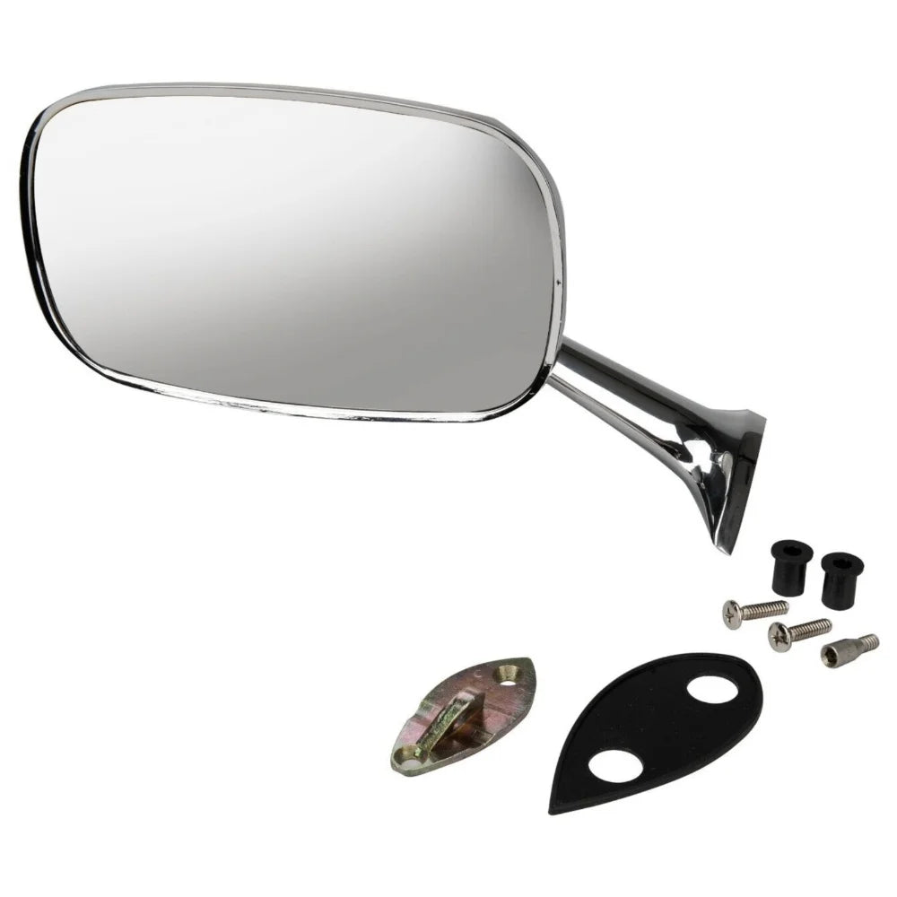Corvette Hand 1968-79 Rearview Head Left Large Chevy CHROME Exterior Teledu Mirror For