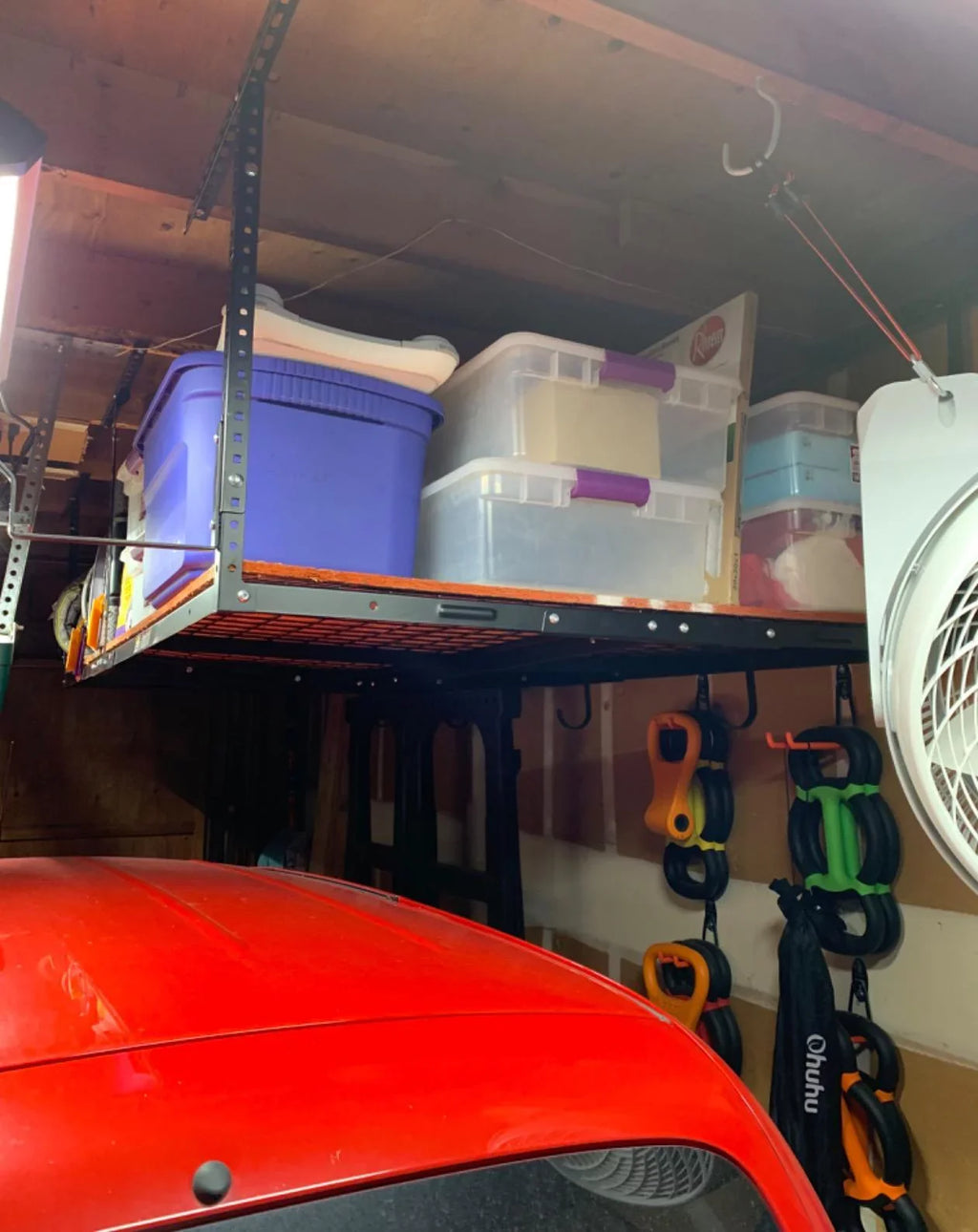 Metal 22" Duty Overhead 36" x Organization 40" Racks Adjustable Kojem Garage 72" Rack Storage Ceiling Garage - Storage Heavy