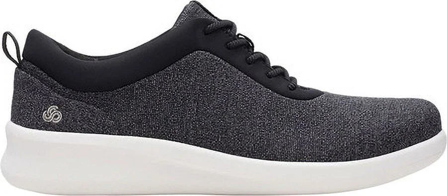 Gray Round Running Toe CLARKS M Womens 6.5 Lightweight Pace Athletic Breathable Adjustable Lace-Up Heel Comfort Padded Shoes