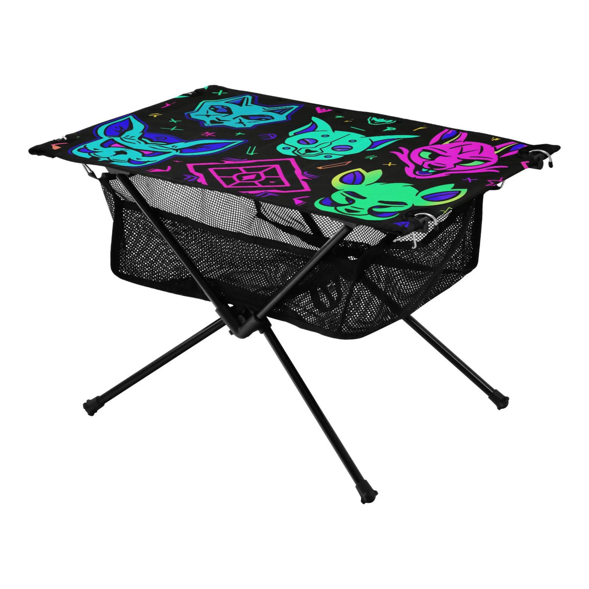 Table Travel Beach Table exterior Table Fishing Lions Camping Magic Devils Picnic with for Compact Portable BBQ Bag Storage Folding