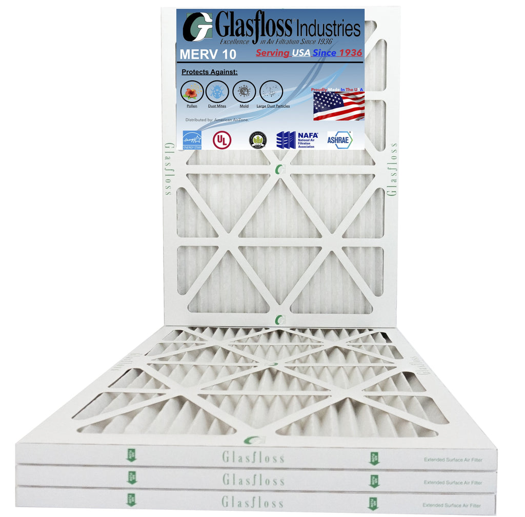 '- x - inch) 10 Furnace Air - MERV (Actual 14x22x1 21.5x7/8 -Qty:4 Filter USA in Glasfloss 13.5 Made dimension: