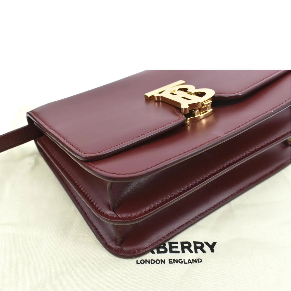Tb Shoulder Pre-owned Red Leather BURBERRY Bag Lola