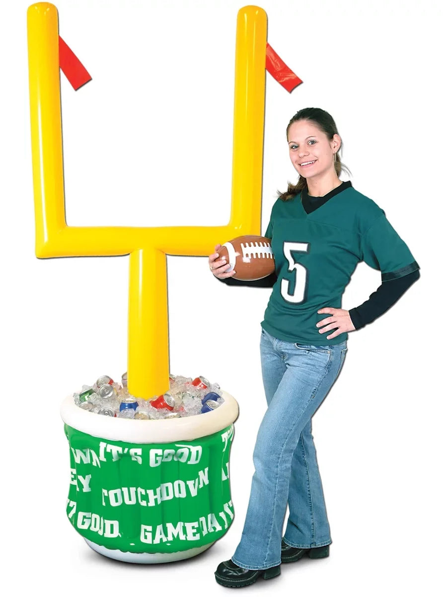 Football Inflatable Goal with Cooler 1 Post Pack X 6 28"W 2"H -