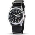 Sport Tactical Analog Military Mens Field exterior Casual Wristwatch, Watches Waterproof for Watch, Work Day 12/24 Men Army Nylon Date Hr Band Wrist Black