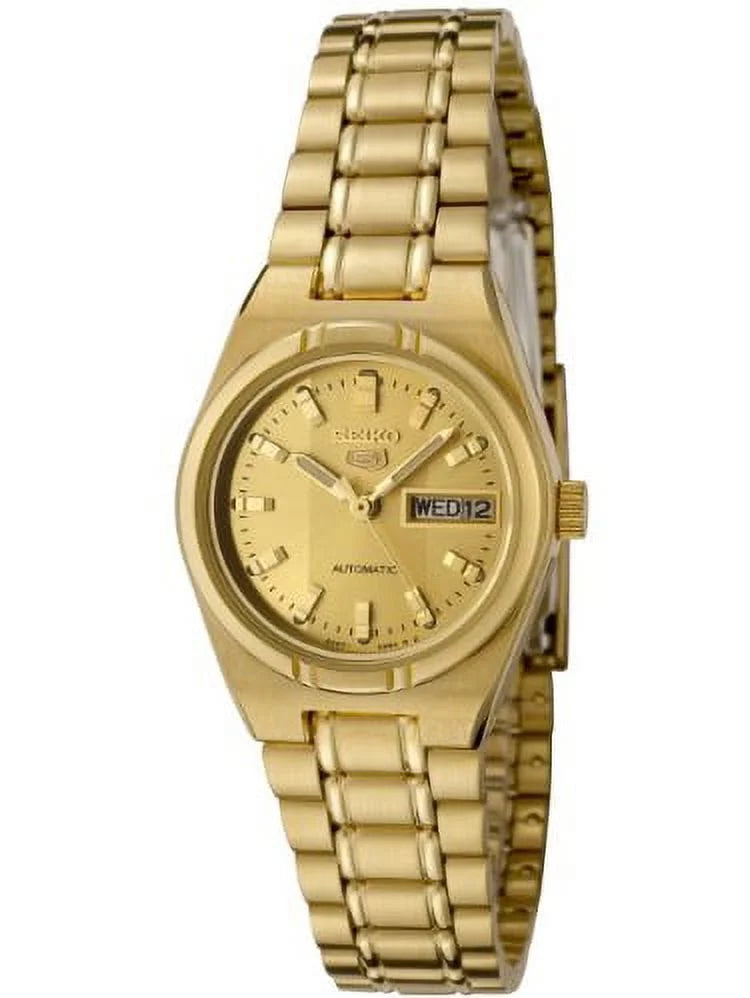 Gold-Tone Automatic SYM600K Steel Women's 5 Stainless Gold Dial Seiko Watch