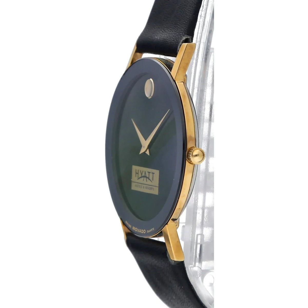 87.40.882L Museum Movado Watch 30mm Leather Ultra-Thin Wrist Hyatt Quartz