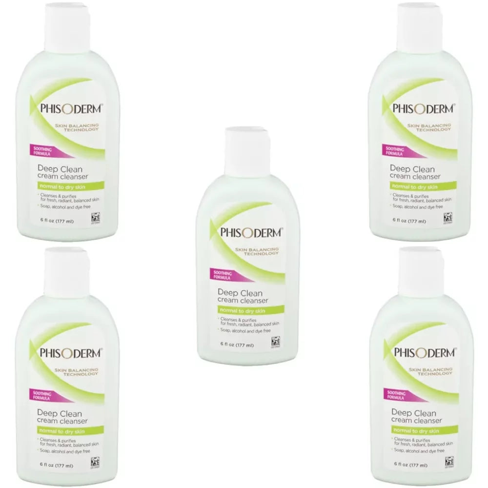 Cleanser Formula Clean Soothing Each 6 Oz Pack Phisoderm Cream Deep 5
