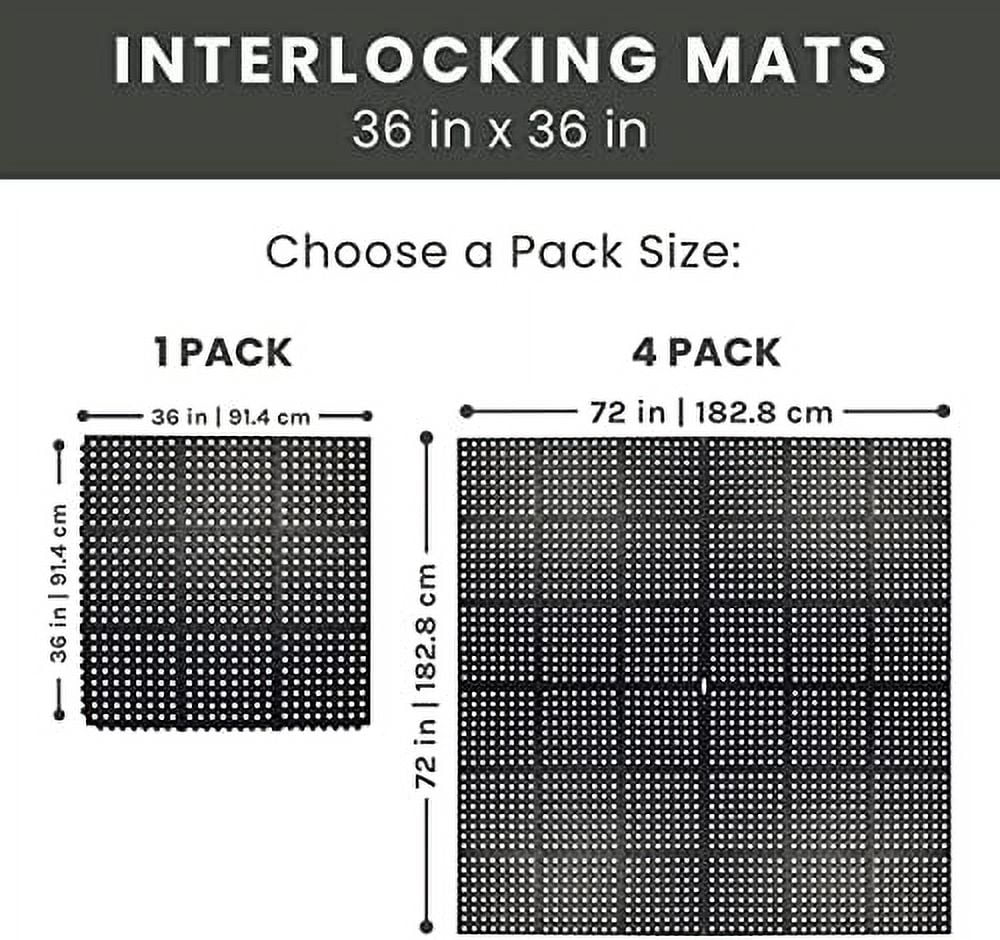 Interlocking Kitchen Door Garage Inch Shower Bar Restaurant Anti exterior X For Indoor Non-Slip Flooring Rubber Pool 36 Drainage, 36 Fatigue Floor Floor Mat Mat Durable