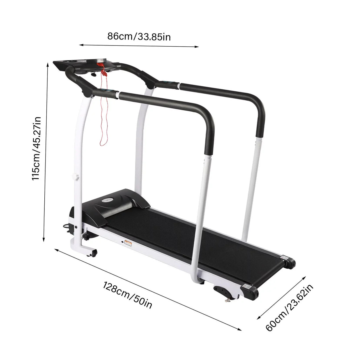 Walking Running for Indoor Machine Electric Elderly Treadmill Exercise 0.5-6km/h(0.3-3.7mph)