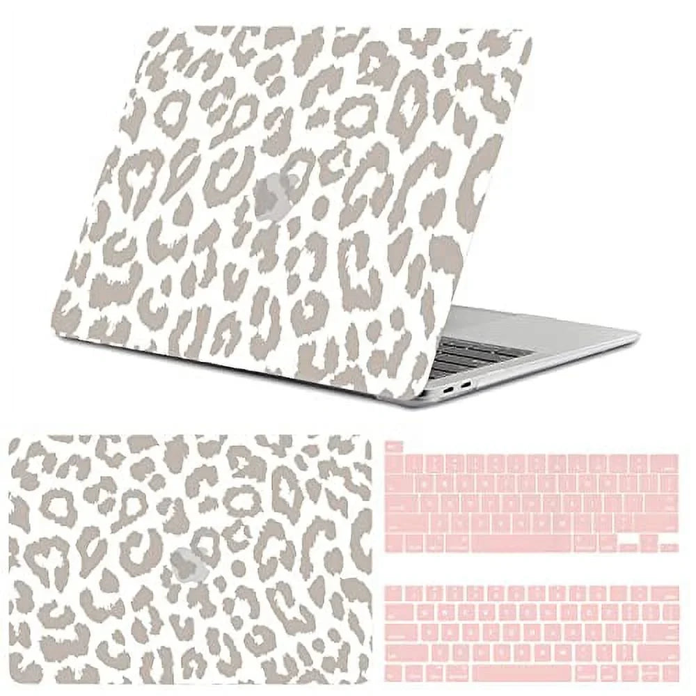 Leopard (A2338 Pack MacBook Shell（White pro 13 with 2017 M1 Print） ID 2 2018 Compatible GABraden Touch 2016 Case,2020 /A2159/A2251/A2289/A1989/A1706)with Protectors,Laptop and inch Hard 2019 Keyboard