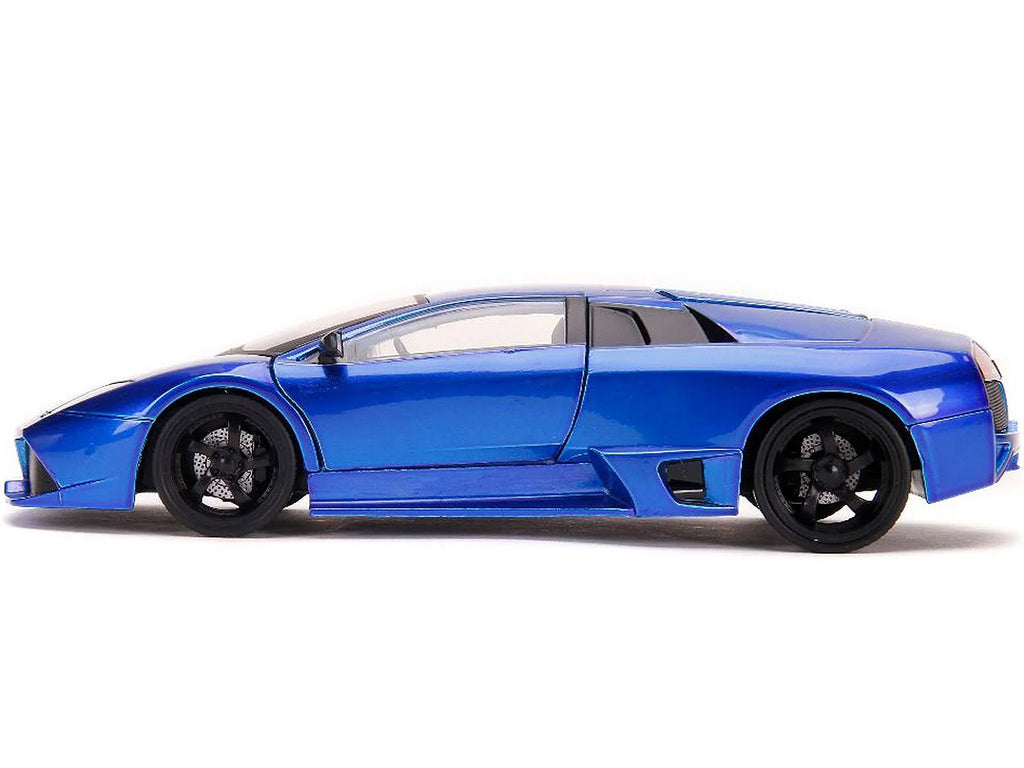 1-24 Model Jada 32279 Car, Candy Lamborghini Diecast Blue Scale Hyper LP640 Spec Murcielago
