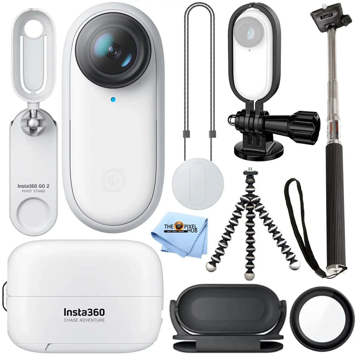 Insta360 Stick Frame + Tripod Holder Selfie Kit Action Miniature GO 2 + + Camera