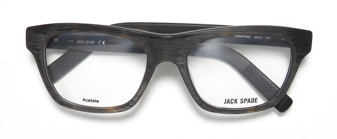 NEW FRAME SPADE DEMO JACK DESIGNER TORTOISE MENS/WOMENS MATTE LENSES FULL-RIM EYEGLASSES/EYEWEAR JONATHAN COLLECTIBLE CLASSIC 53-18-140 UNISEX DESIGN