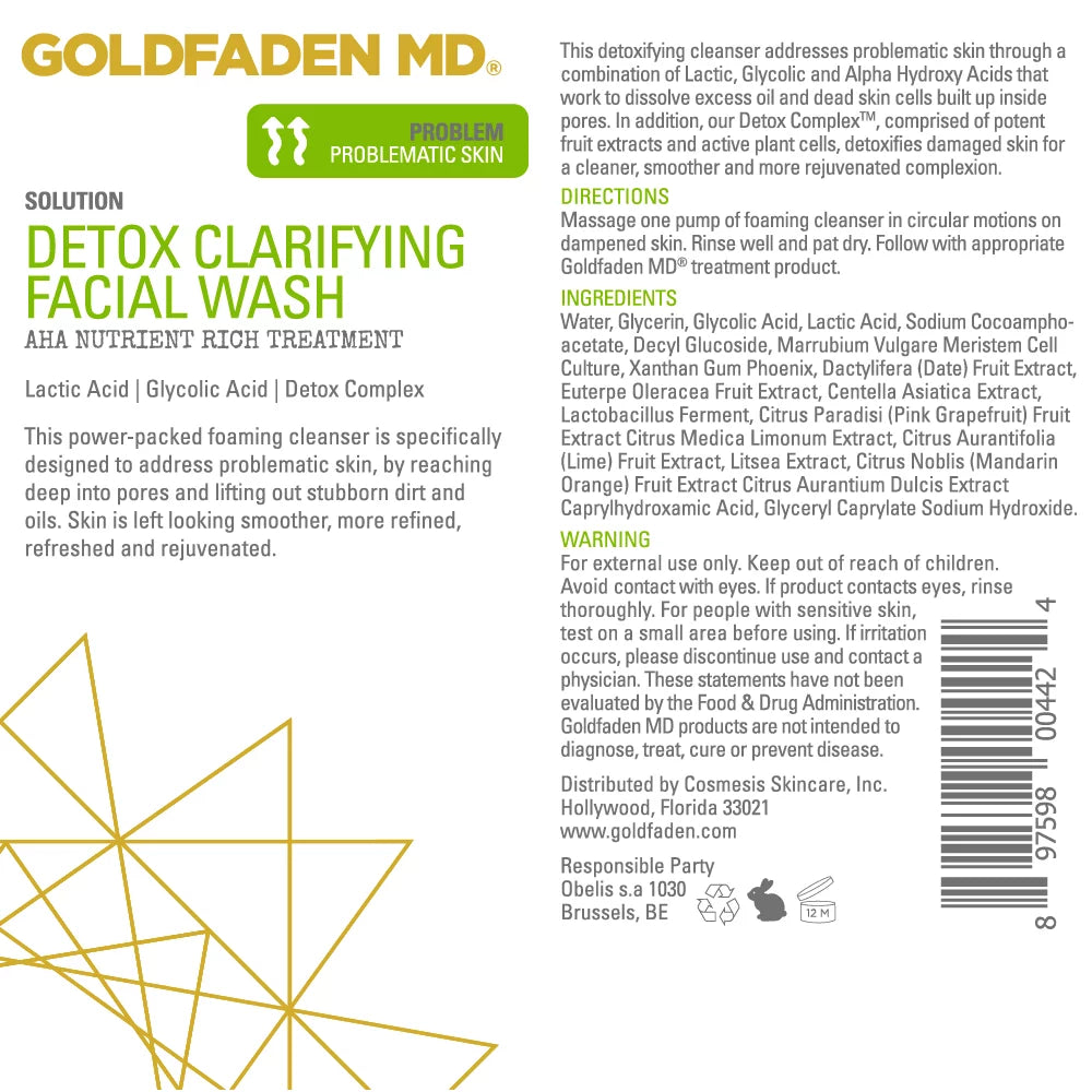 Clarifying Wash, oz MD Facial fl Detox Goldfaden 4