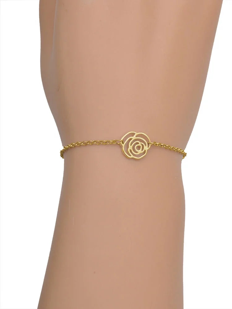 Shamrock Leaf Delight Extender Bracelet, Green Three Link Silvertone - 6.25"+1.75" Jewelry Rose Gold-tone Clover Chain