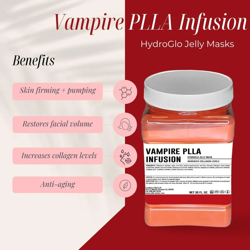 fl Facial Dark Peel Mask, Pack Professional All Reducing - Infusion Spot Jelly Mask | Facials Anti-Aging, Skin for PLLA Skin & - Treatment off Luminous Lab oz Skin Types Suitable Vampire 30 Natural