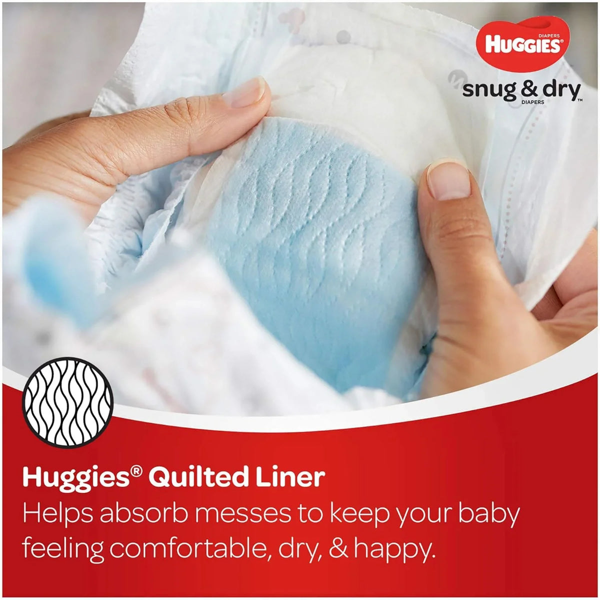 54 Count) 6 dimension and Snug Diapers Pack, (54 Baby HUGGIES Dry Count Big