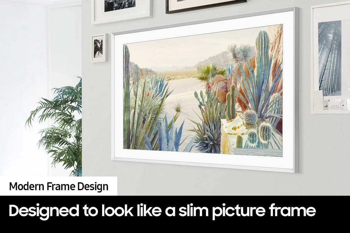 43-inch Frame (2022) - Series Frame QLED Modern TV Quantum with HDR Customizable Bezel The VG-SCFA43WTB 43" The Smart White