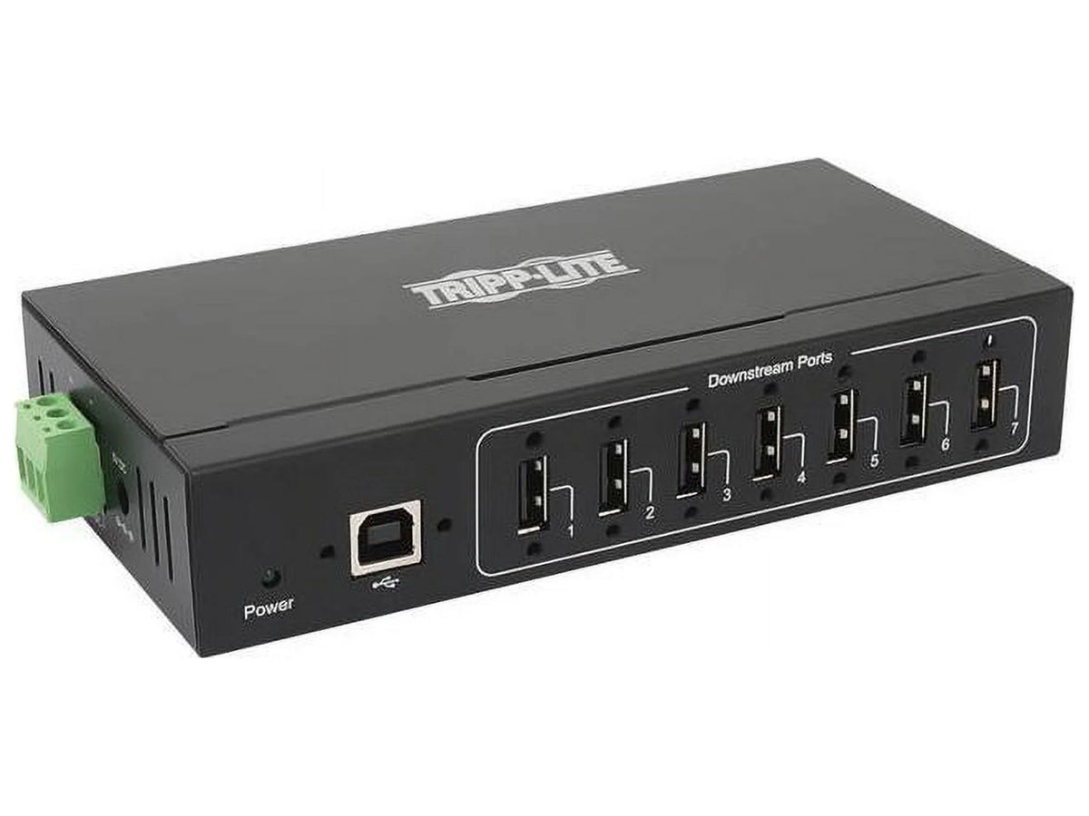 '- Lite USB Mountable B 15 - USB Hub 7 Mac, Port(s) - by 7 USB Rail ESD Immunity Port(s) - Housing 2.0 kV 7-Port 2.0 USB L... 2.0 Metal Wall/DIN Tripp - Type Industrial-Grade - Wall/DIN Mountable Eaton