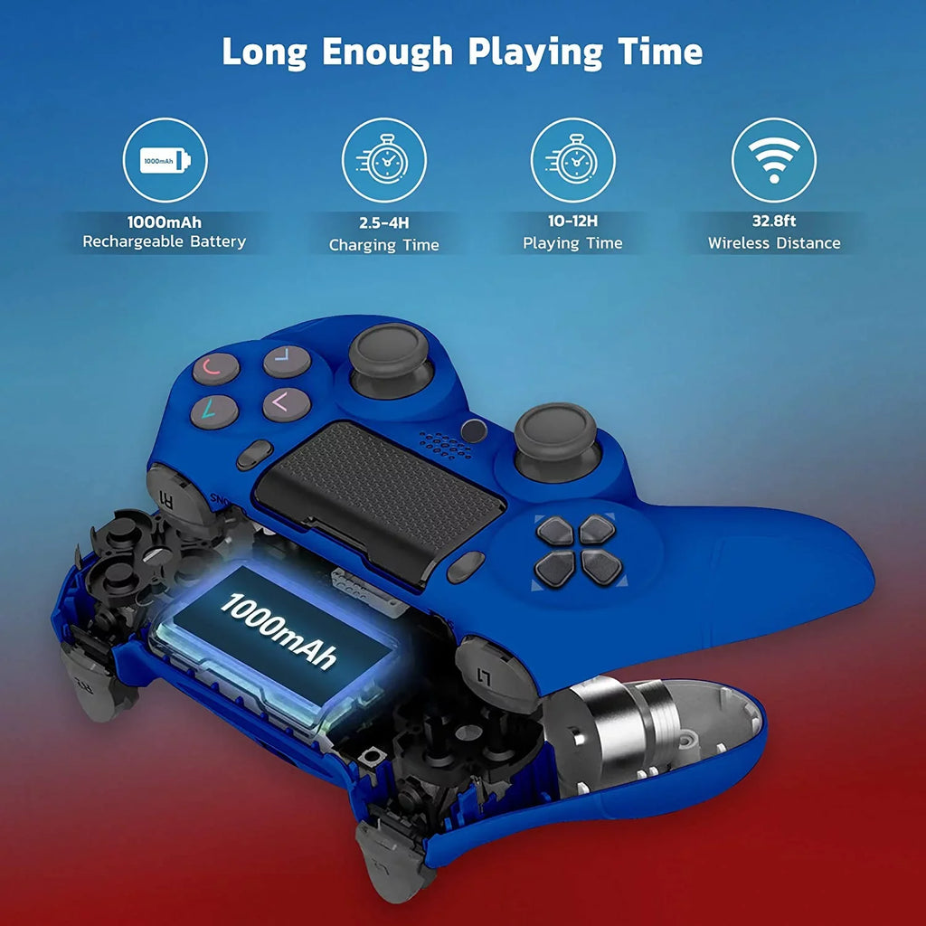 (Blue) Speaker/Gyro/Remote GamePad 5G with UW Plus PRO Battery/Built-In Galaxy 1;000 Compatible Wireless BlueTooth Controller Slim A11/A51/A71/5G/71s