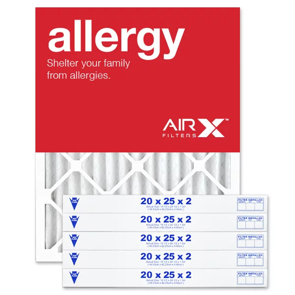 20x25x2 USA 11 of Filter Air Filters Replacement MERV 6, Furnace Filter the AC Air Pleated Allergy Made Box AIRx in