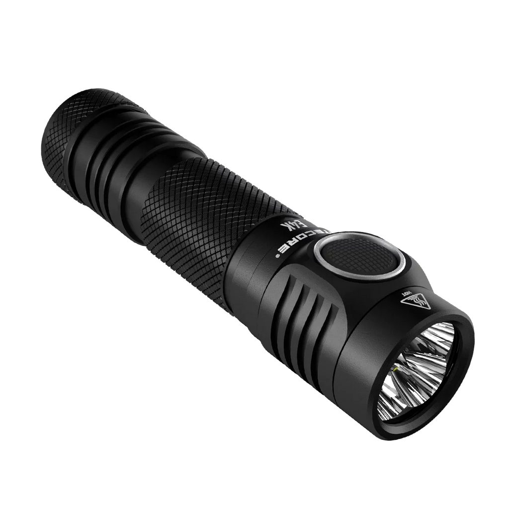 Charger - Rechargeable Fast 3Amp Next generation 21700 Li-ion E4K -4400 w/Eco-Sensa Compact Flashlight NITECORE 1x Wall Lumens USB NITECORE 21700 EDC Battery Included