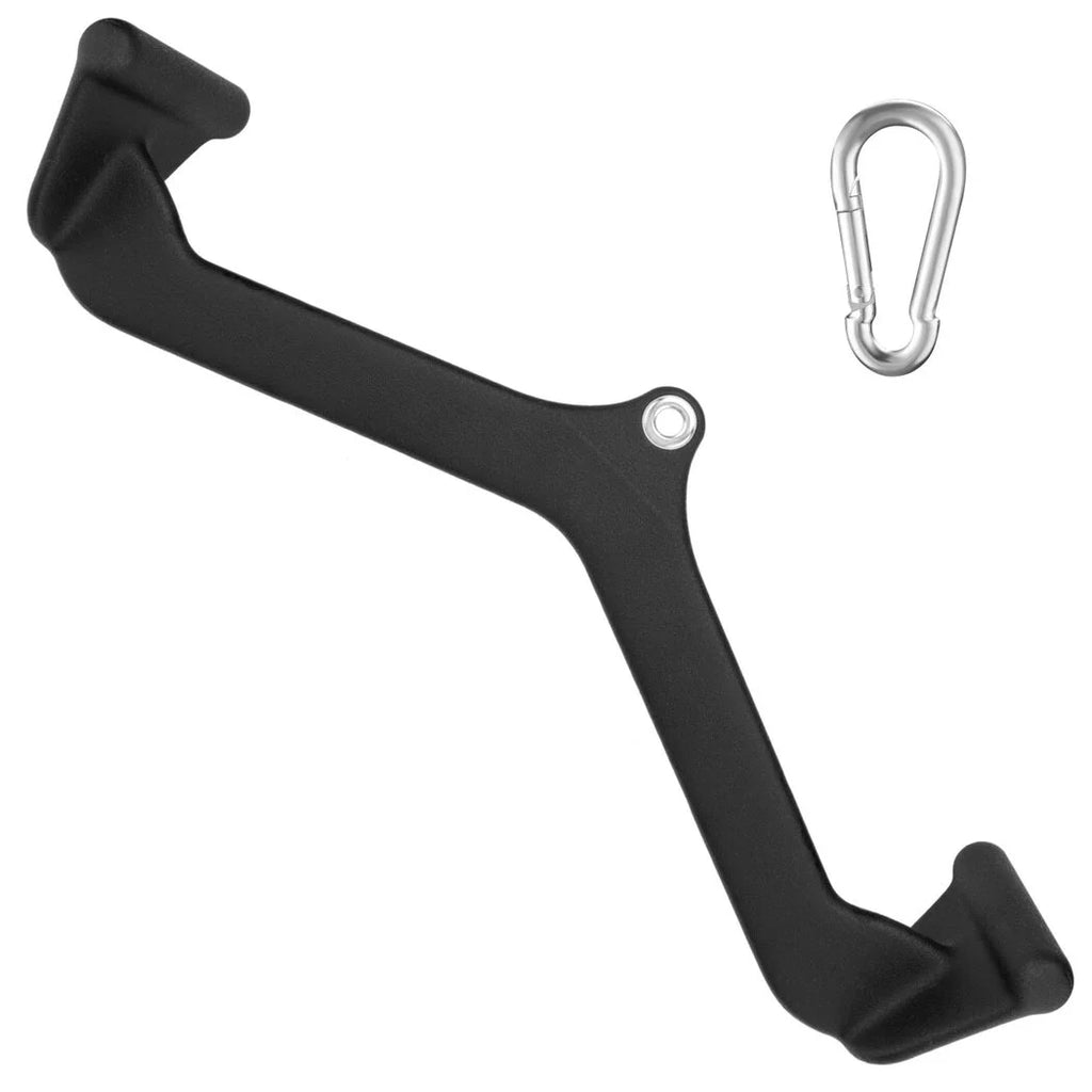 Gyms, Rowing and Fitness Gym for Lats Attachment with Pulley Machine Carabiner Trapezius Cable Handle Pull-down Muscles, Training, Bodybuilding, Sports V-bar, Back Rowing for