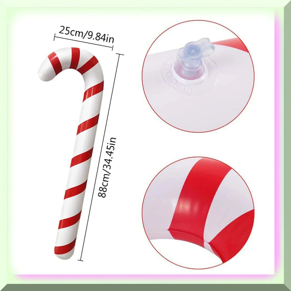 Floats for - Pool Cane Inflatable Candy Jumbo Pack Balloons 2 Cane Festive Displays exterior and Decorations Candy
