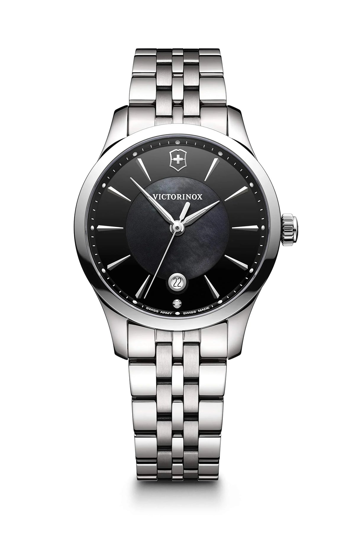 Victorinox Watch Stainless Army - - Dial MOP - Diamond Swiss Alliance Womens