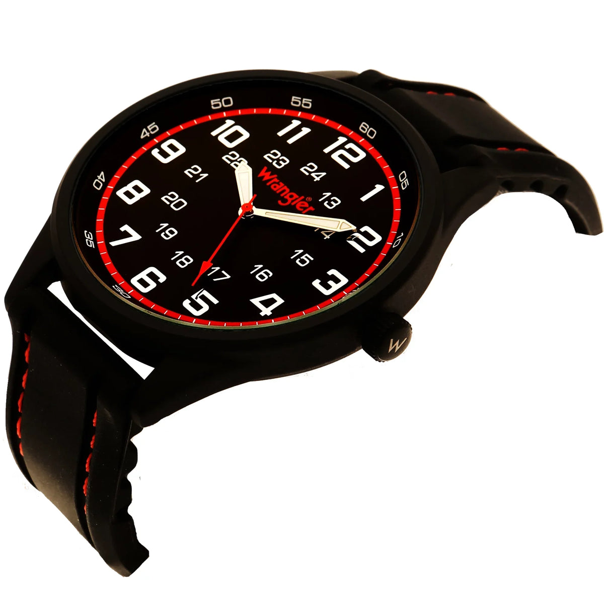 44mm Black Wrangler Strap Round Watch