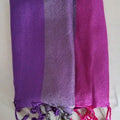 Purple Vegan Band Triple - Shawl Silk