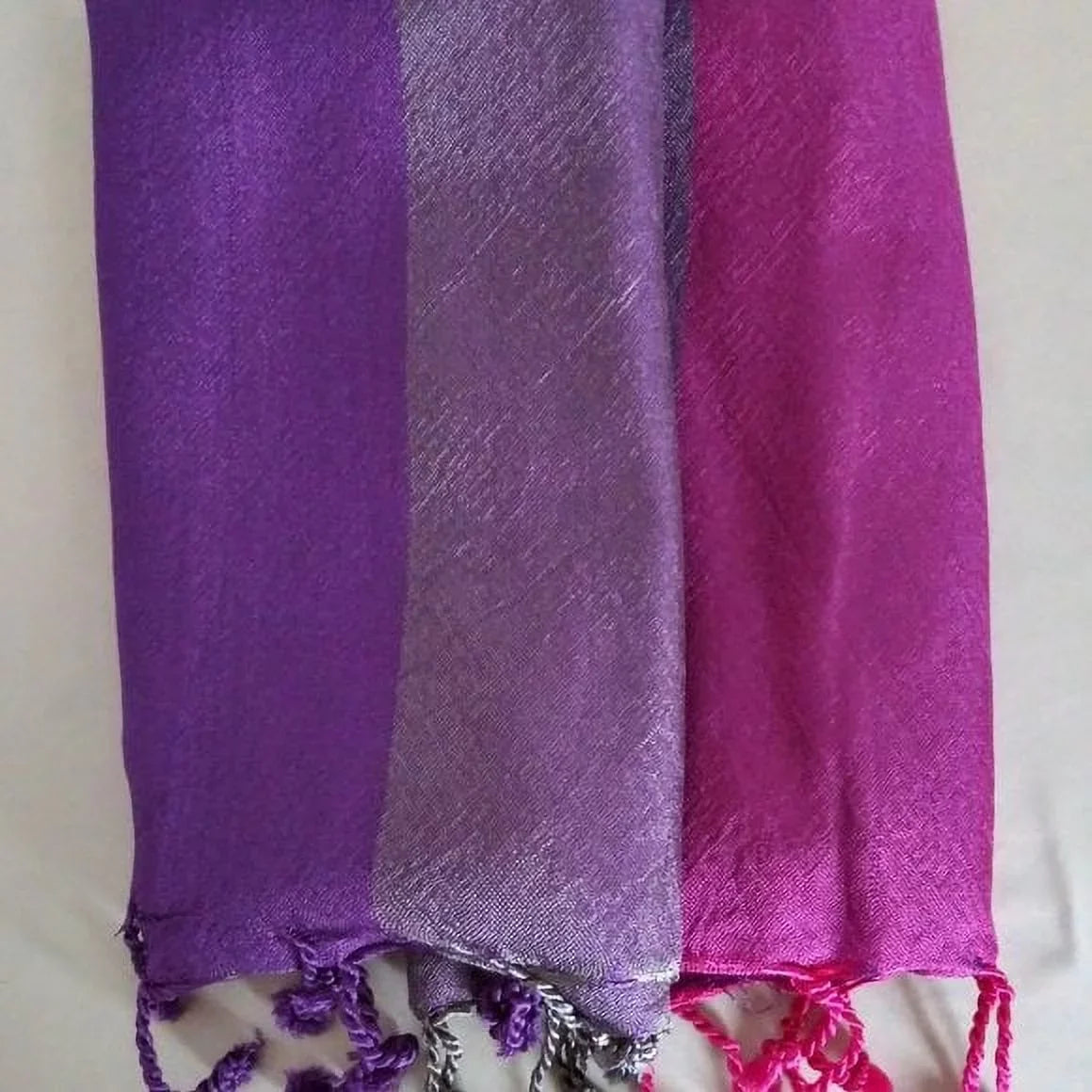 Purple Vegan Band Triple - Shawl Silk
