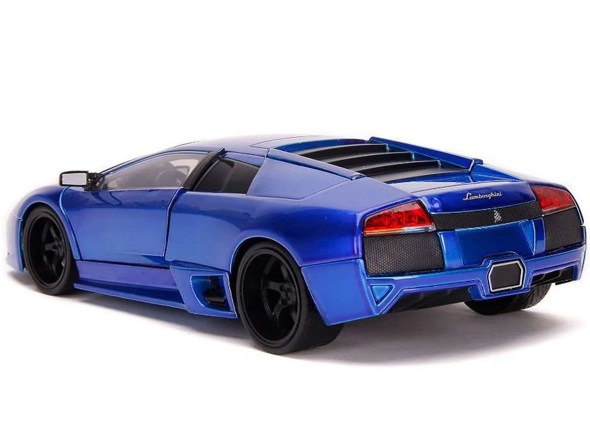 1-24 Model Jada 32279 Car, Candy Lamborghini Diecast Blue Scale Hyper LP640 Spec Murcielago