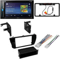 with Stereo Car and Installation Dash Backup Multimedia Touchscreen Bundle / Kit W/Grey Camera, DVD Corolla Double Mounting - Kit KIT605 for Pioneer 2014-2016 Din -