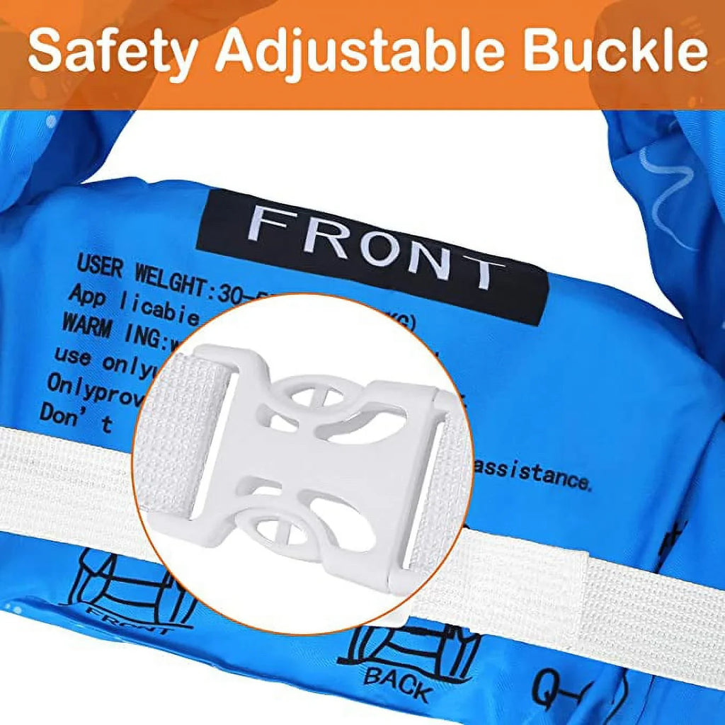 Training Pool, lbs Vest Toddler Jacket Swimming for Equipment Girls for Learning for Swim with Life Goggle Strap Jacket Swimming Adjustable & Boys Suitable Swimming 3-14yrs, Kids Swim 22-66