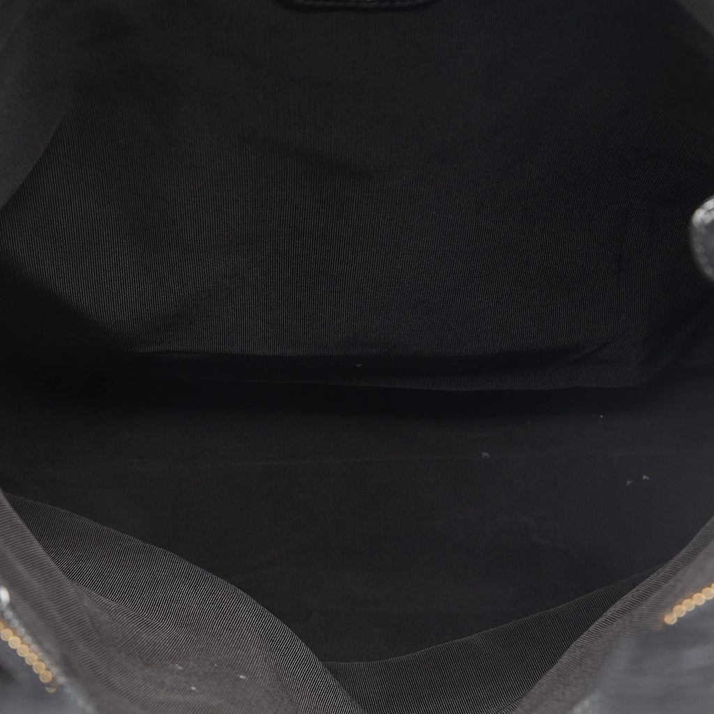 Black Bag Authenticated Unisex (Good) Leather Lambskin CC Tote Pre-Owned Tote